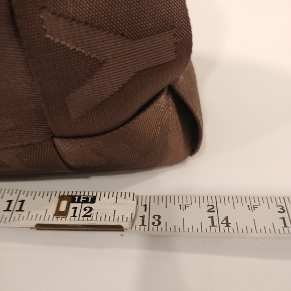 Rare Harvey's Original Seatbelt Embossed Monogram Large Satchel Handbag USA Made - Picture 13 of 16